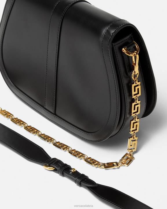 melns somas Versace 806B254 sievietes greca goddess liela plecu soma