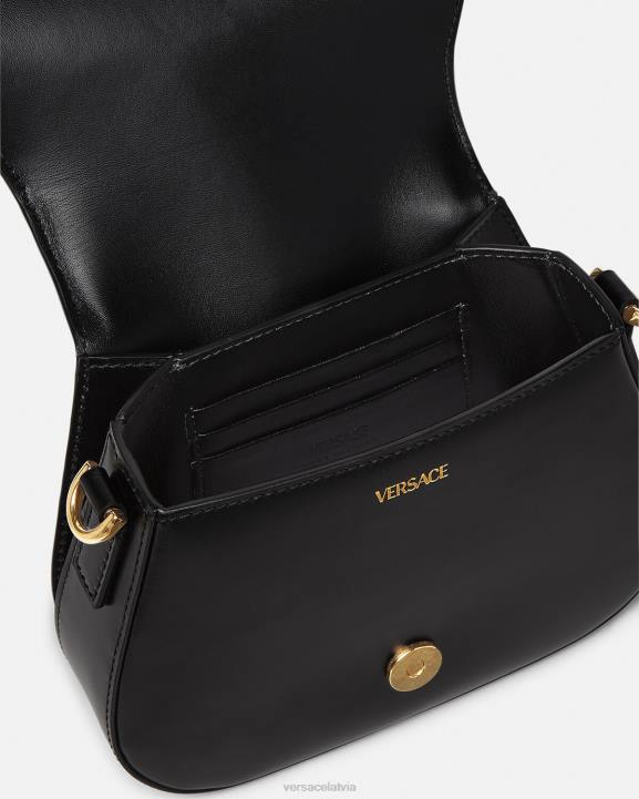 melns somas Versace 806B260 sievietes greca goddess maza plecu soma