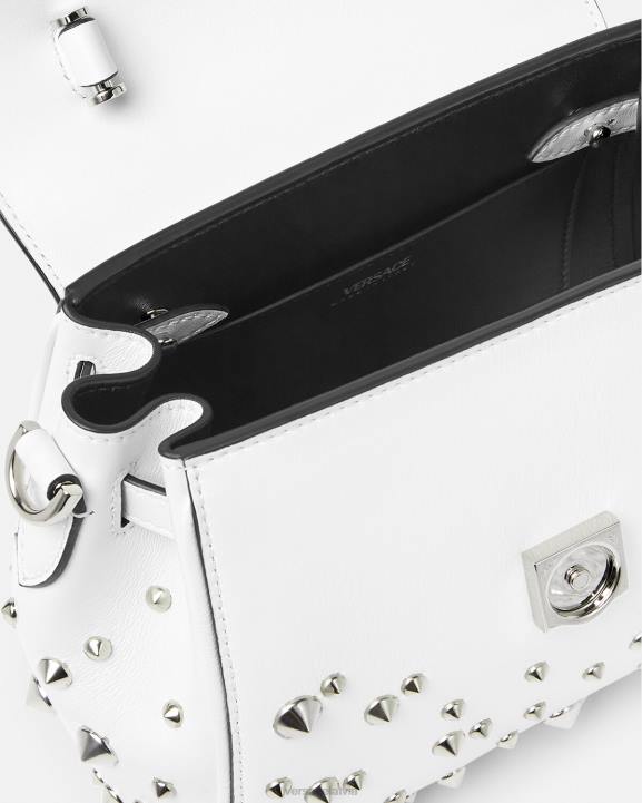 balts somas Versace 806B351 sievietes la medusa ķīļveida maza rokassomiņa