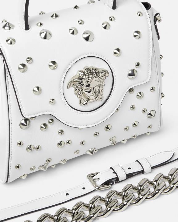 balts somas Versace 806B351 sievietes la medusa ķīļveida maza rokassomiņa