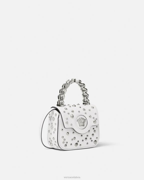 balts somas Versace 806B353 sievietes la medusa ķīļveida mini soma