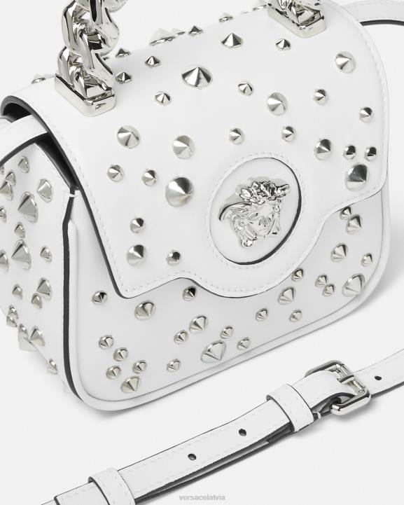 balts somas Versace 806B353 sievietes la medusa ķīļveida mini soma