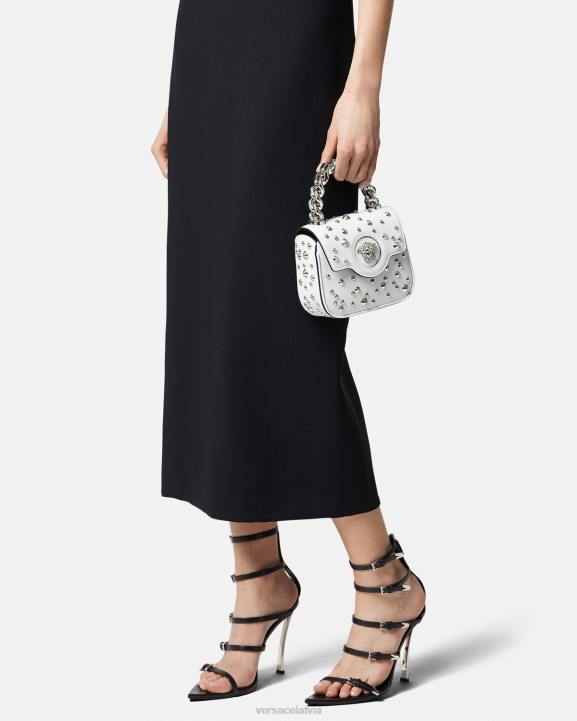 balts somas Versace 806B353 sievietes la medusa ķīļveida mini soma