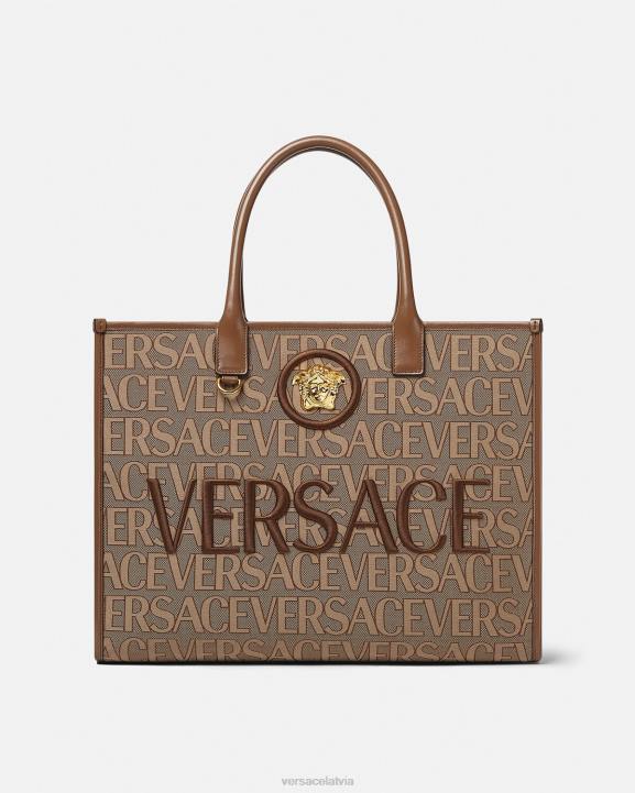brūns somas Versace 806B321 sievietes viscaur liela soma