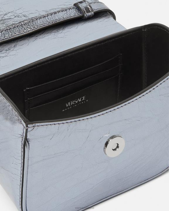 gaiši zils somas Versace 806B302 sievietes la medusa metāla mini soma