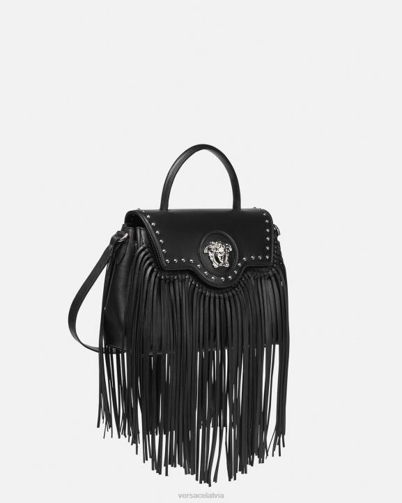 melns somas Versace 806B363 sievietes la medusa rokassomiņa ar bārkstīm