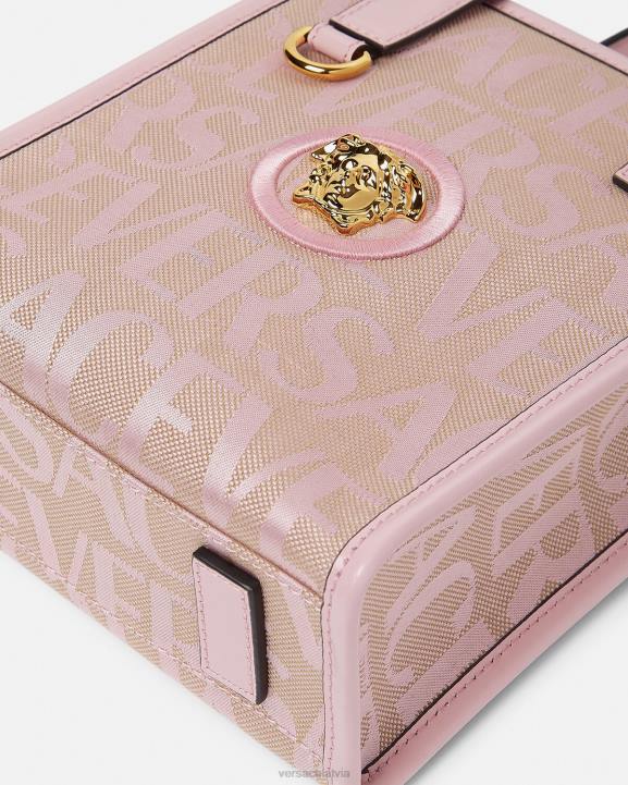 rozā un apdruka somas Versace 806B319 sievietes visa mini soma