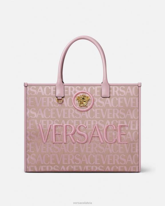 rozā un apdruka somas Versace 806B320 sievietes viscaur liela soma