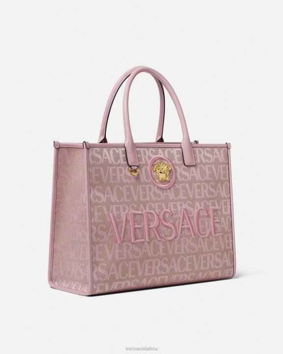 rozā un apdruka somas Versace 806B320 sievietes viscaur liela soma