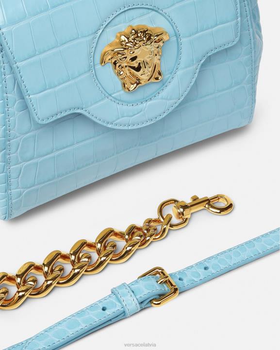 tirkīza somas Versace 806B336 sievietes la medusa maza rokassomiņa