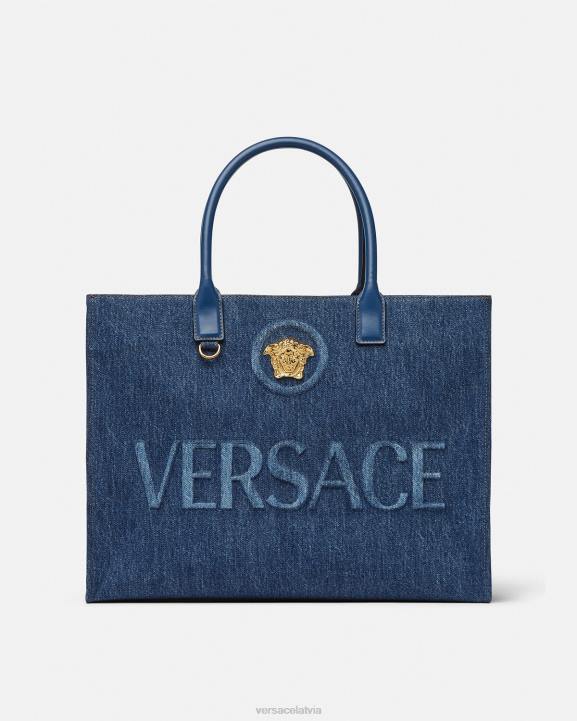 zils somas Versace 806B339 sievietes la medusa liela soma
