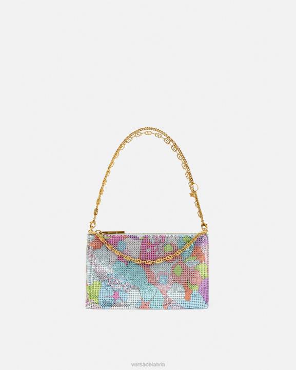 drukāt somas Versace 806B380 sievietes ziedu vasaras metāla sieta sajūgs