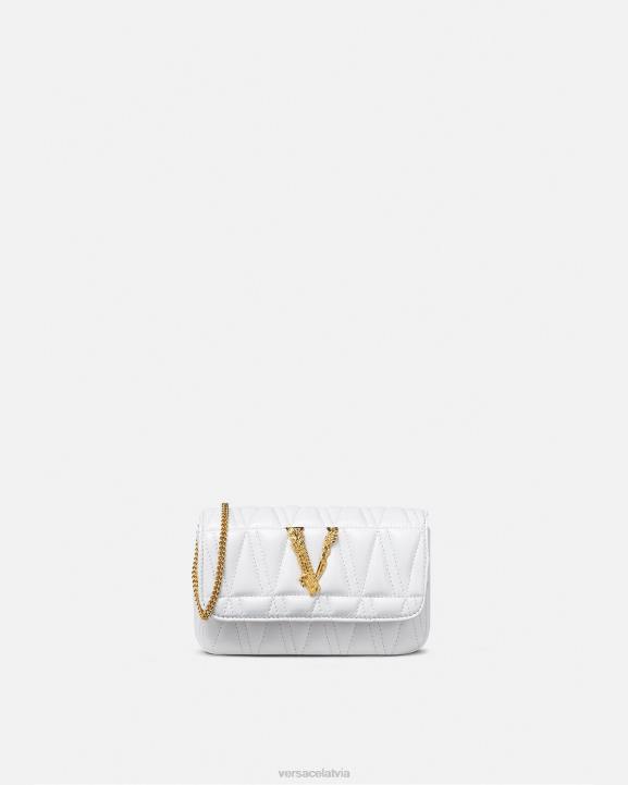 balts somas Versace 806B375 sievietes virtus mini soma