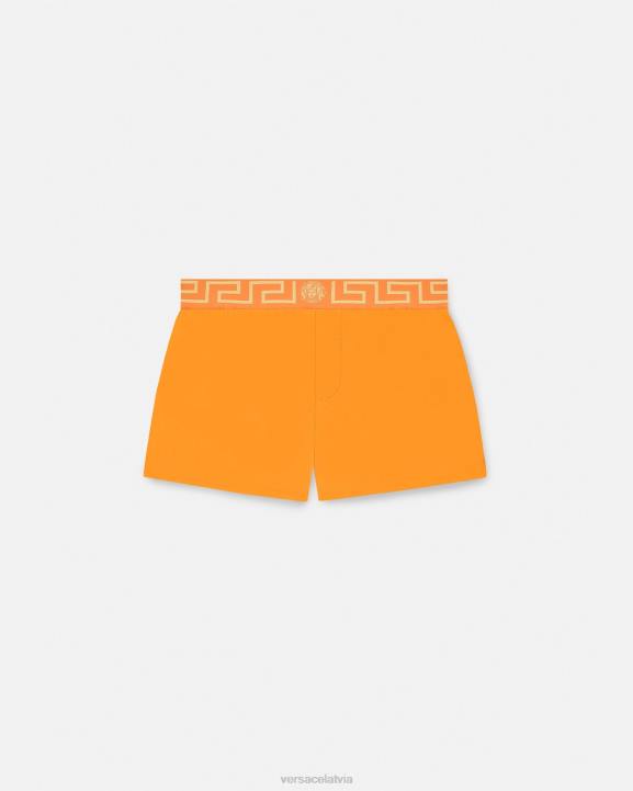 apelsīns apakšveļa un pludmales apģērbs Versace 806B1812 vīriešiem greca border peldšorti