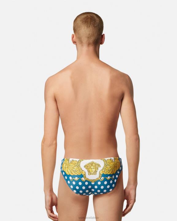 drukāt apakšveļa un pludmales apģērbs Versace 806B1801 vīriešiem jūras gliemežvāku baroka peldbikses