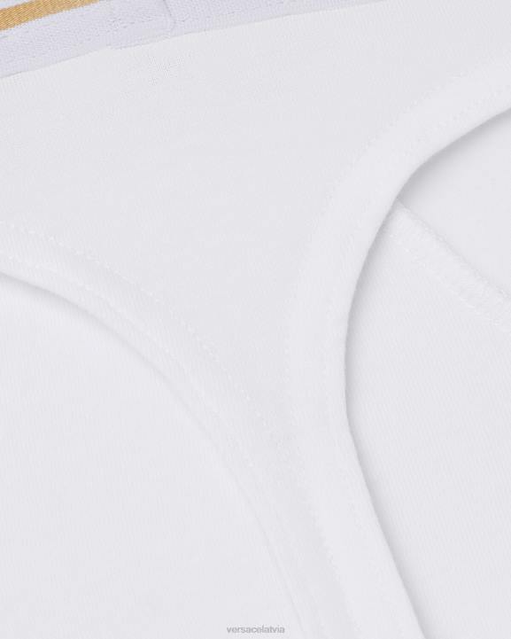 balts/zelts apakšveļa un pludmales apģērbs Versace 806B1772 vīriešiem greca border string