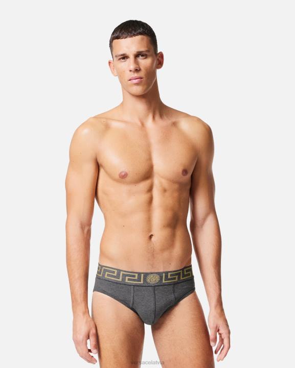 pelēks apakšveļa un pludmales apģērbs Versace 806B1790 vīriešiem grecas pierobežas biksītes