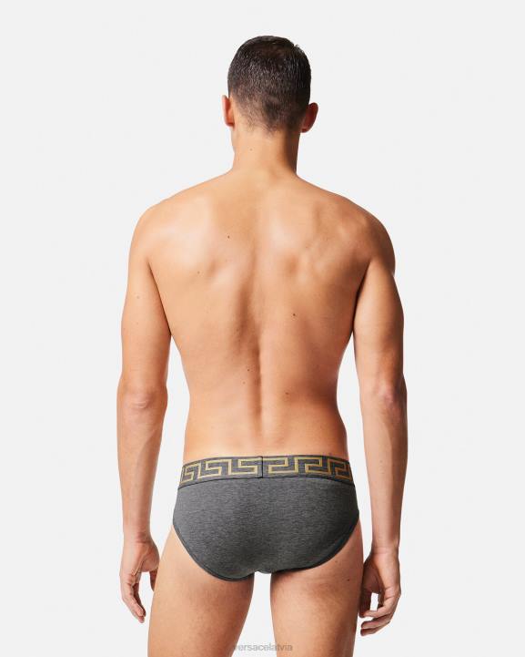 pelēks apakšveļa un pludmales apģērbs Versace 806B1790 vīriešiem grecas pierobežas biksītes