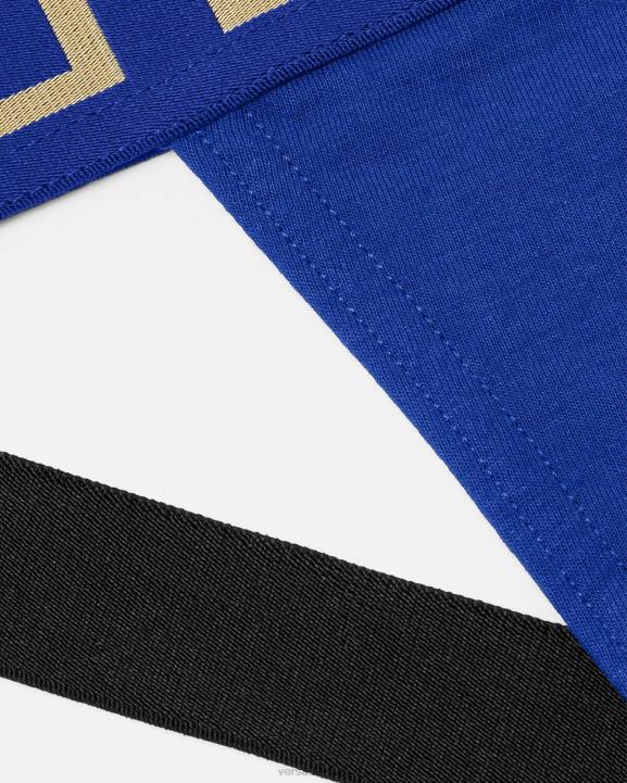 zils apakšveļa un pludmales apģērbs Versace 806B1777 vīriešiem greca border jockstrap