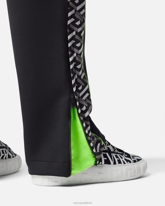 drukāt apģērbs Versace 806B1457 vīriešiem la greca neilona sporta bikses