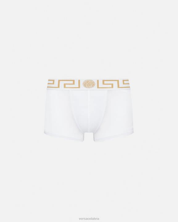 balts/zelts apakšveļa un pludmales apģērbs Versace 806B1758 vīriešiem grecas robežas stumbri