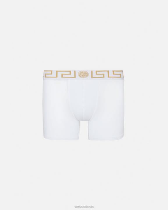 balts/zelts apakšveļa un pludmales apģērbs Versace 806B1767 vīriešiem grekas robeža garie stumbri