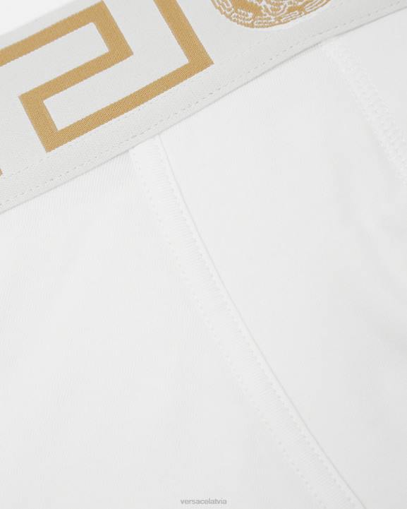 balts/zelts apakšveļa un pludmales apģērbs Versace 806B1767 vīriešiem grekas robeža garie stumbri