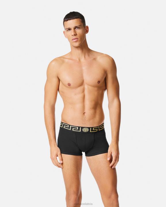 melns apakšveļa un pludmales apģērbs Versace 806B1755 vīriešiem grecas robežas stumbri