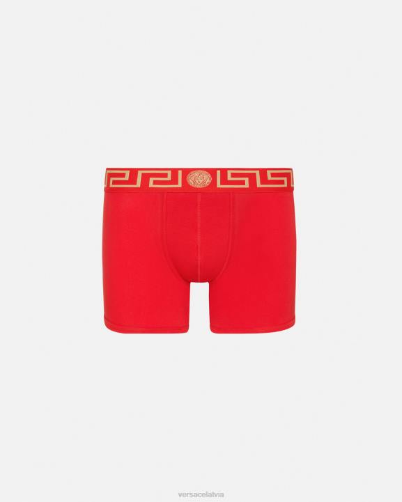 sarkans apakšveļa un pludmales apģērbs Versace 806B1766 vīriešiem grekas robeža garie stumbri