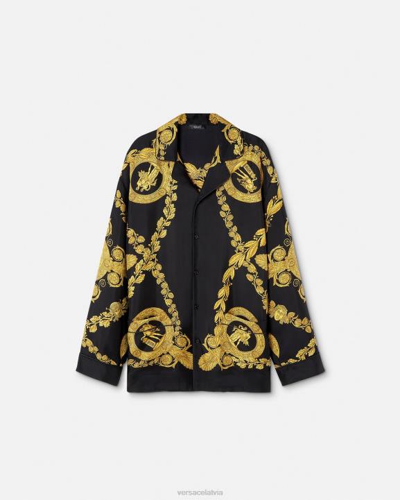 drukāt apakšveļa un pludmales apģērbs Versace 806B1741 vīriešiem maschera baroka pidžamas tops