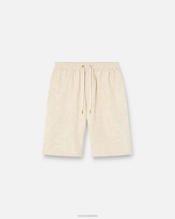bēšs apģērbs Versace 806B1441 vīriešiem baroka silueta šambra šorti
