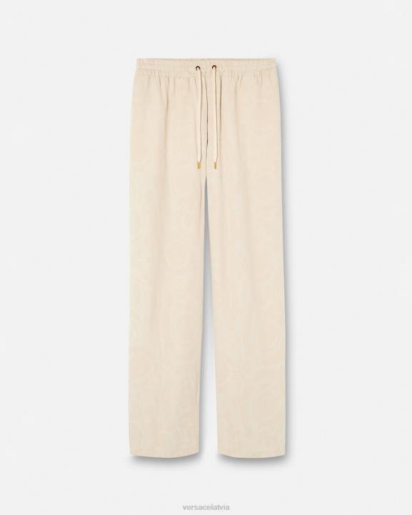 bēšs apģērbs Versace 806B1442 vīriešiem baroka silueta chambray bikses