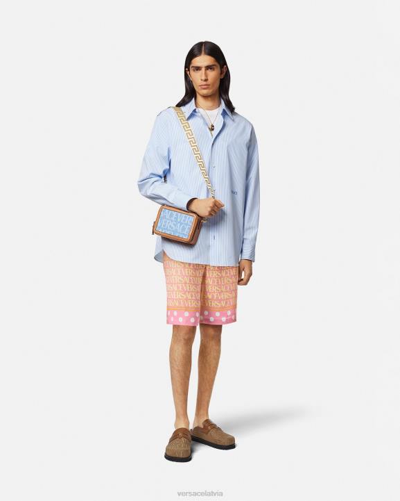 drukāt apģērbs Versace 806B1440 vīriešiem viscaur kokvilnas maisījuma šorti