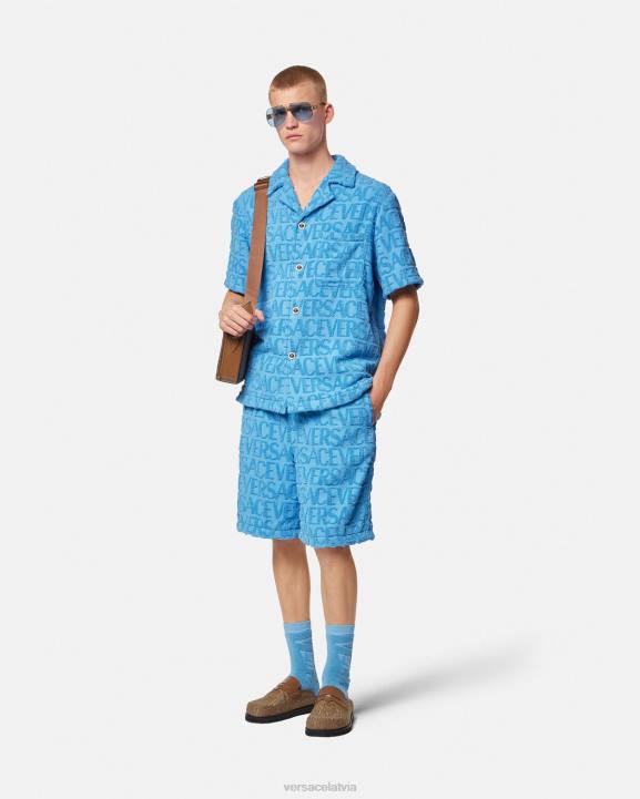 gaiši zils apģērbs Versace 806B1429 vīriešiem visa veida dvieļu šorti