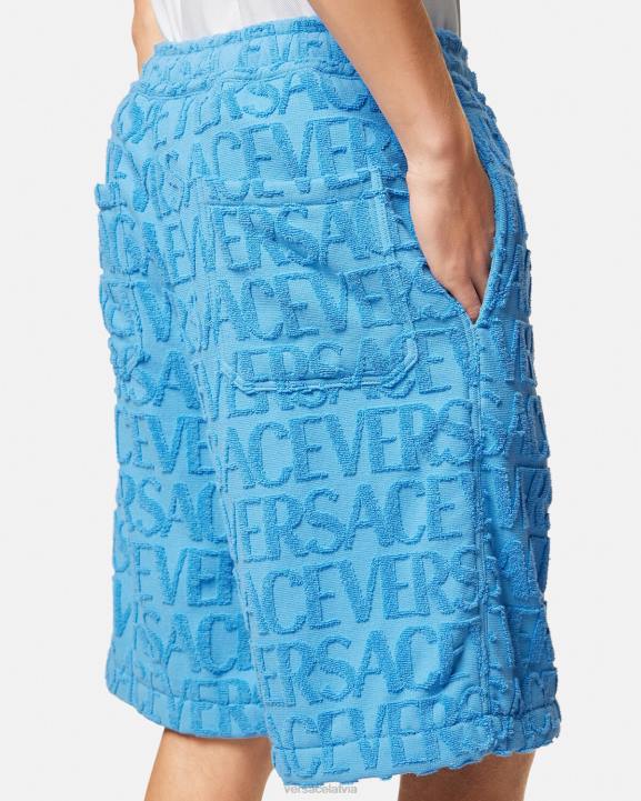 gaiši zils apģērbs Versace 806B1429 vīriešiem visa veida dvieļu šorti