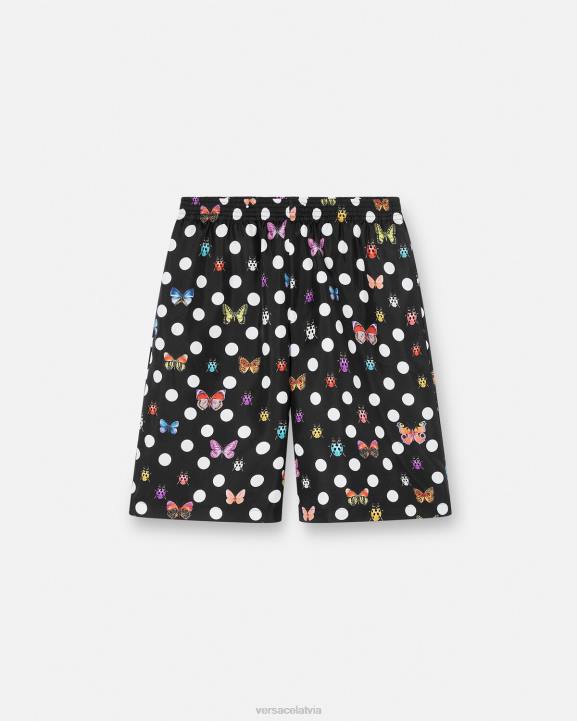 viena krāsa apģērbs Versace 806B1432 vīriešiem tauriņi zīda šorti