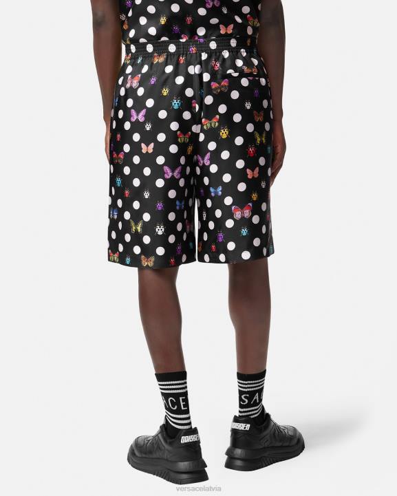 viena krāsa apģērbs Versace 806B1432 vīriešiem tauriņi zīda šorti