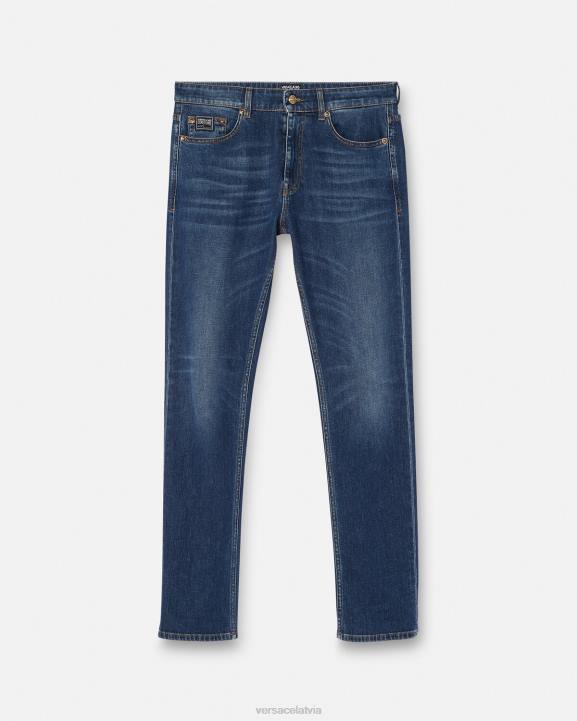 zils apģērbs Versace 806B2383 vīriešiem Džinsi ar v-emblēmu