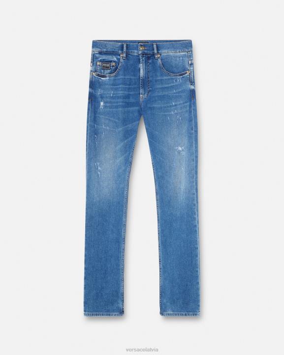 zils apģērbs Versace 806B2419 vīriešiem pieguļoši džinsi