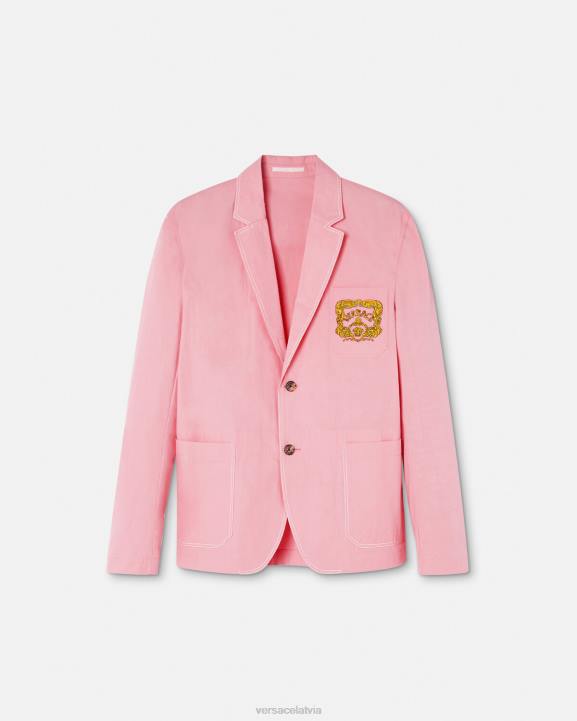 rozā apģērbs Versace 806B1268 vīriešiem jūras gliemežvāku baroka žakete
