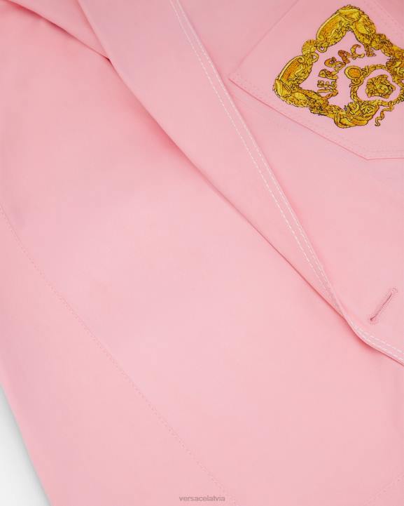 rozā apģērbs Versace 806B1268 vīriešiem jūras gliemežvāku baroka žakete
