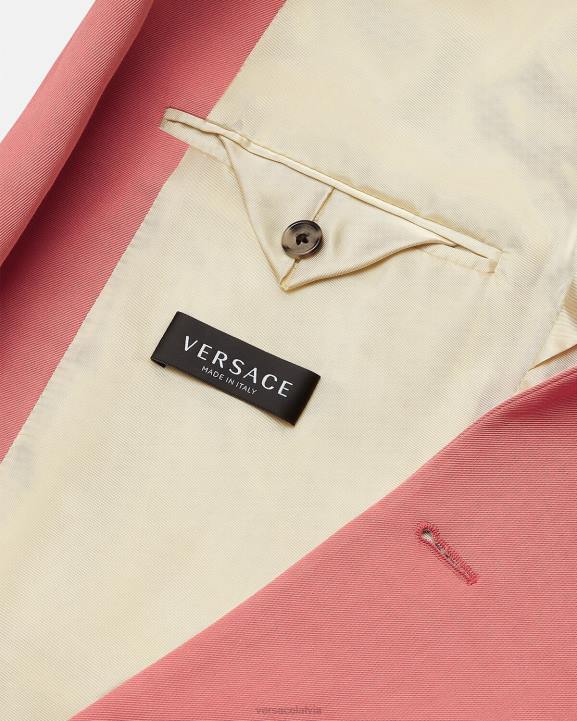 rozā apģērbs Versace 806B1272 vīriešiem vienrindas žakete