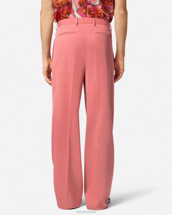 rozā apģērbs Versace 806B1274 vīriešiem plašas formālās bikses
