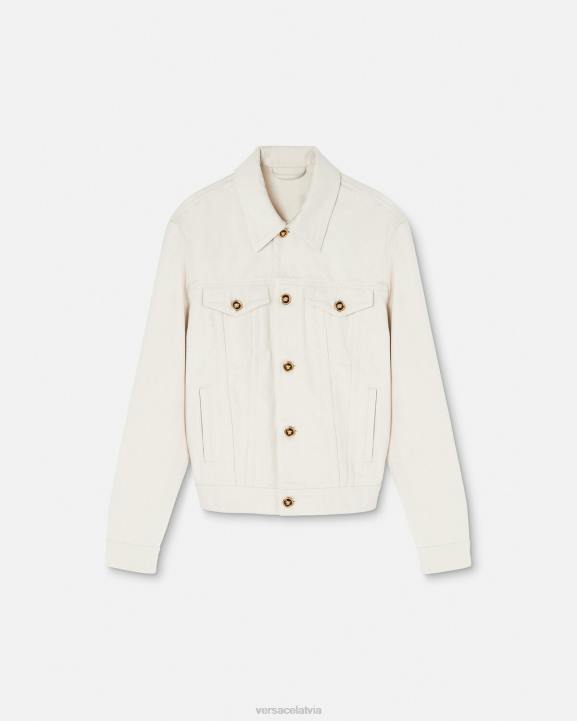 balts apģērbs Versace 806B1222 vīriešiem medusa biggie džinsa jaka