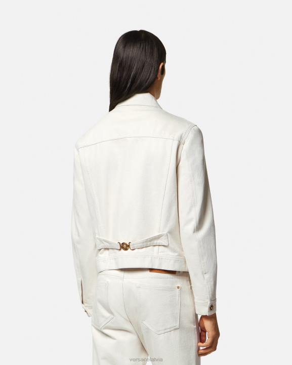 balts apģērbs Versace 806B1222 vīriešiem medusa biggie džinsa jaka