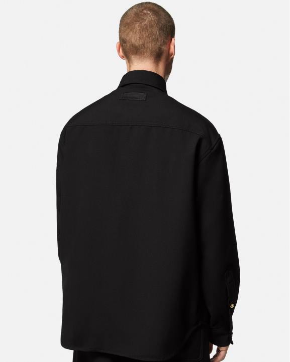 melns apģērbs Versace 806B1229 vīriešiem medusa virgin vilnas virskrekls