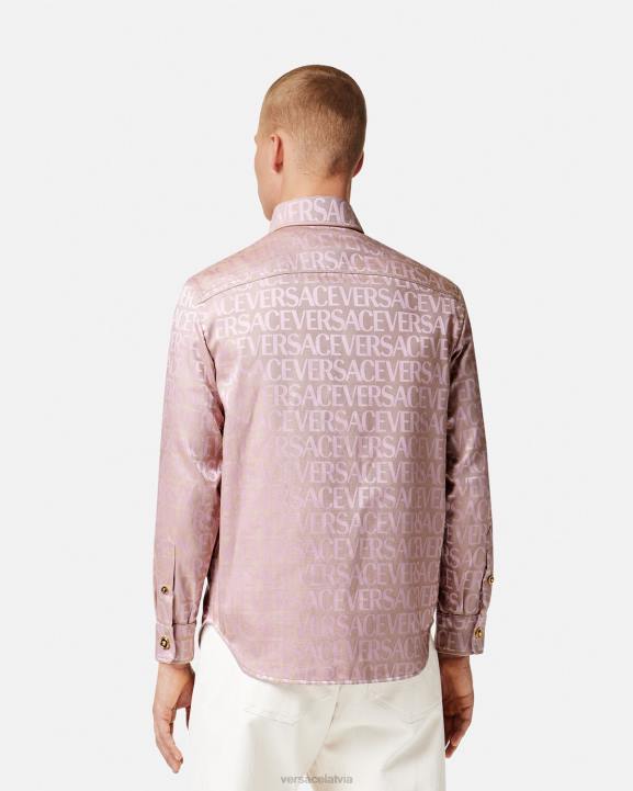 rozā un apdruka apģērbs Versace 806B1218 vīriešiem allover virskrekls