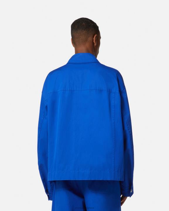 zile apģērbs Versace 806B1234 vīriešiem Blūzona jaka ar logotipu