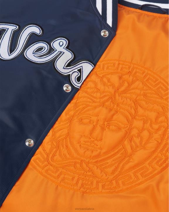 zils apģērbs Versace 806B1230 vīriešiem universitātes neilona bomber jaka