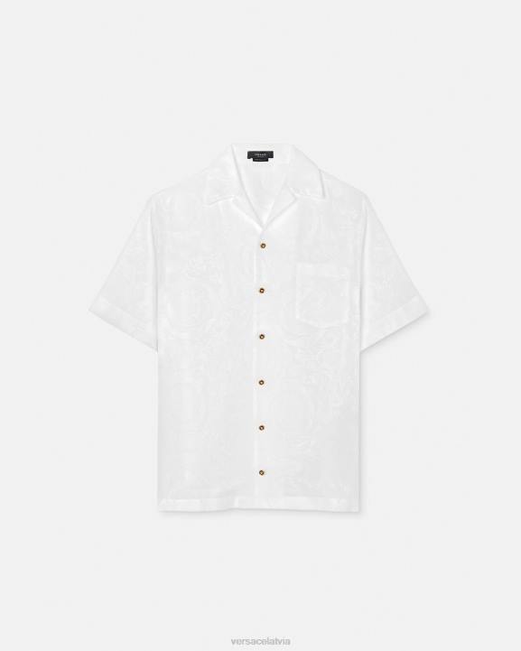 balts apģērbs Versace 806B1290 vīriešiem baroka silueta krekls